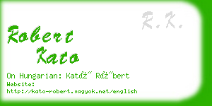 robert kato business card